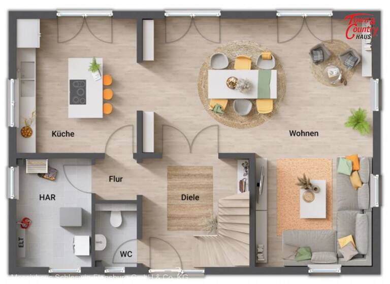Einfamilienhaus zum Kauf provisionsfrei 362.477 € 5 Zimmer 144,7 m²<br/>Wohnfläche 553 m²<br/>Grundstück Neuberend 24879