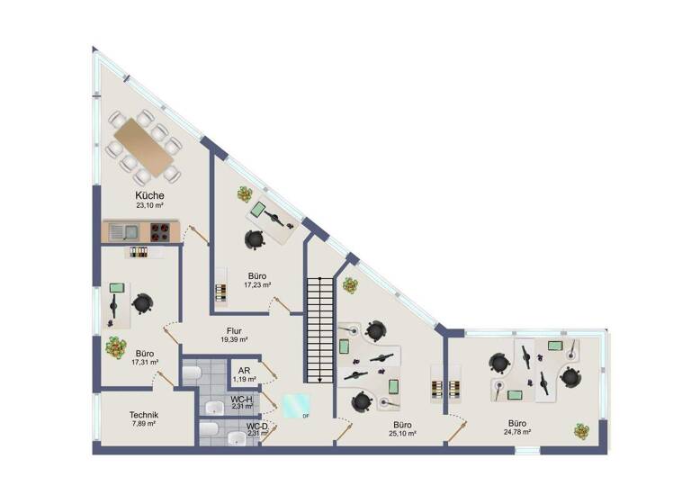 Büro zur Miete 10 € 150 m² Bürofläche Lohnerbruch Wietmarschen 49835