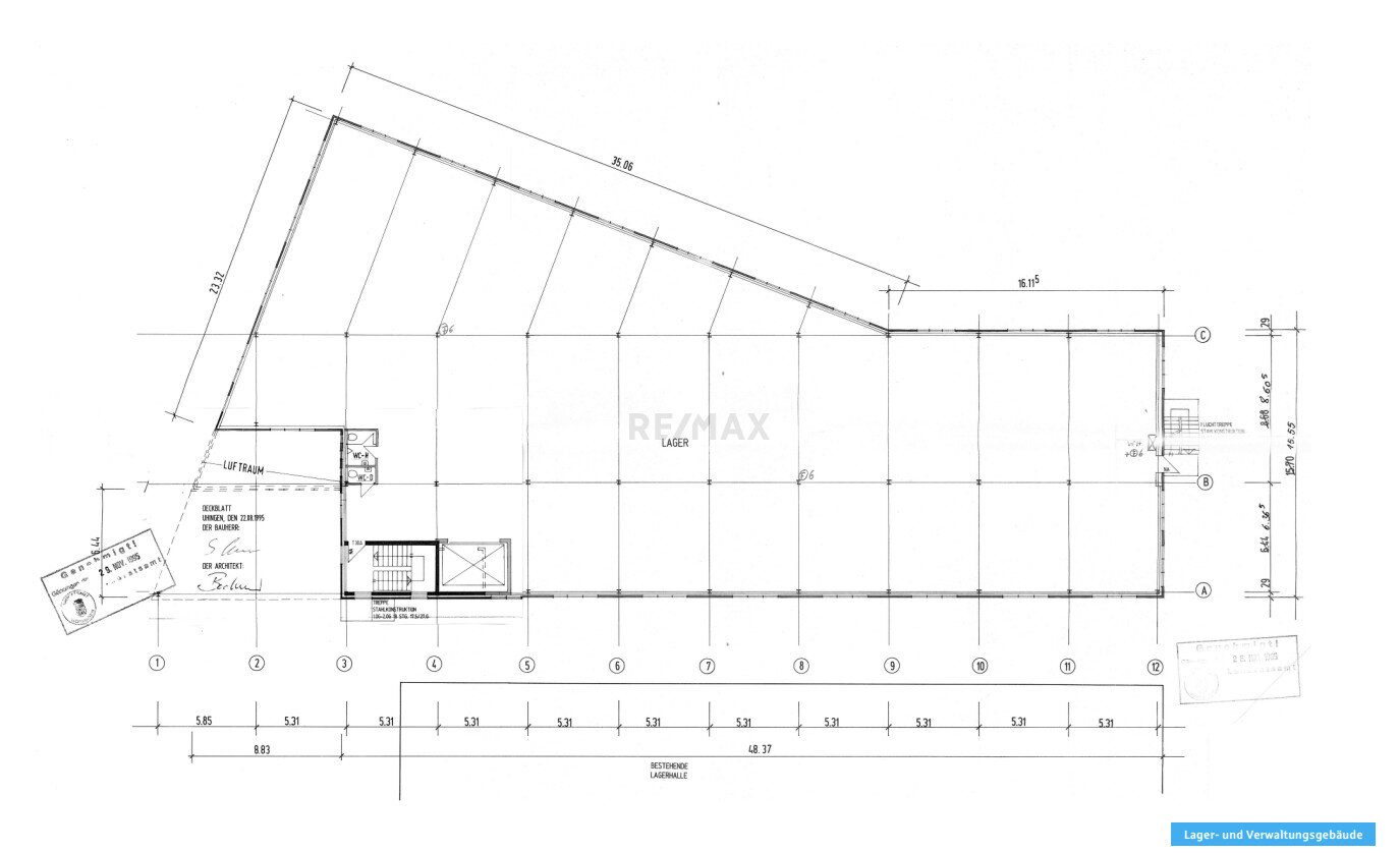 Lagerhalle zur Miete 3.800 € 952 m²<br/>Lagerfläche Eschenbach Göppingen 73037