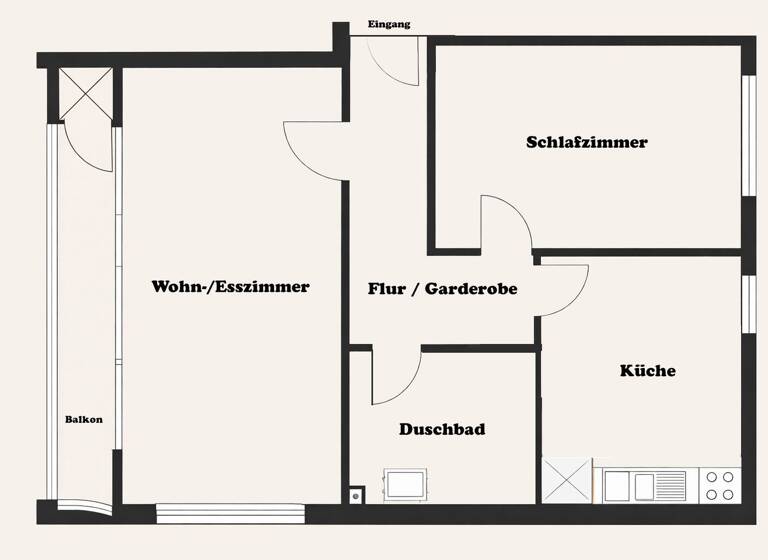 Wohnung zum Kauf 365.000 € 2 Zimmer 66 m² Lokstedt Hamburg 22527