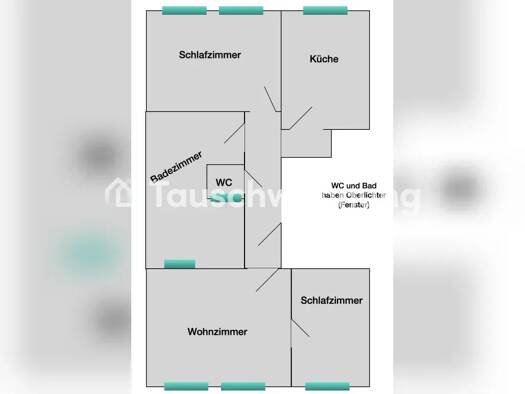 Wohnung zur Miete Tauschwohnung 1.073 € 3 Zimmer 88 m² 2. Geschoss Hamburg 20359