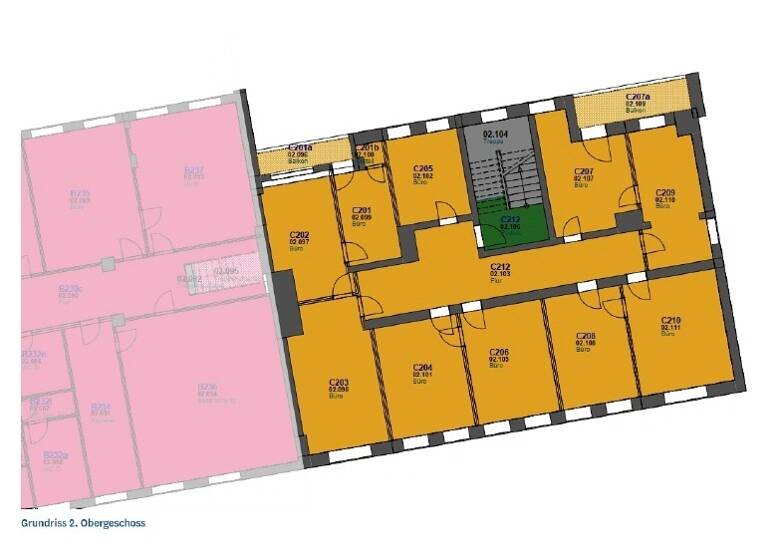 Bürofläche zur Miete provisionsfrei 12,50 € 197,4 m² Bürofläche Johannstadt-Nord Dresden 01307