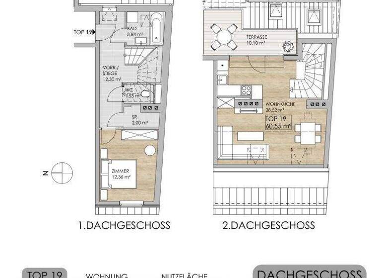 Wohnung zum Kauf 399.000 € 2 Zimmer 60,6 m² 4. Geschoss Bergsteiggasse Wien 1170