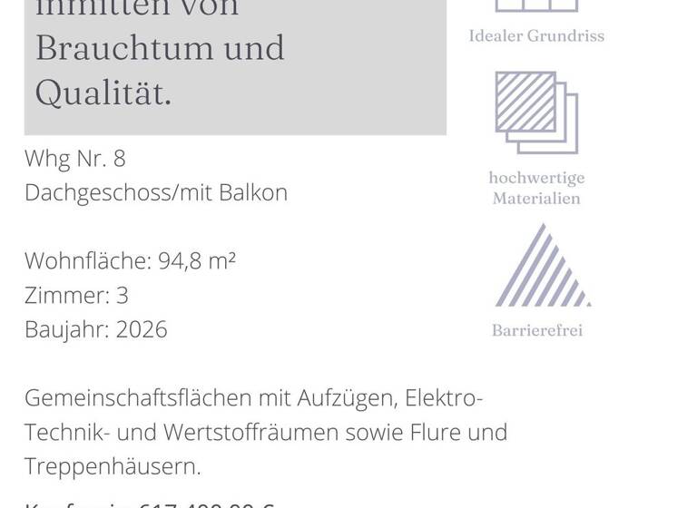 Wohnung zum Kauf provisionsfrei 617.400 € 3 Zimmer 94,8 m²<br/>Wohnfläche Marktplatz 10 Grabenstätt Grabenstätt 83355