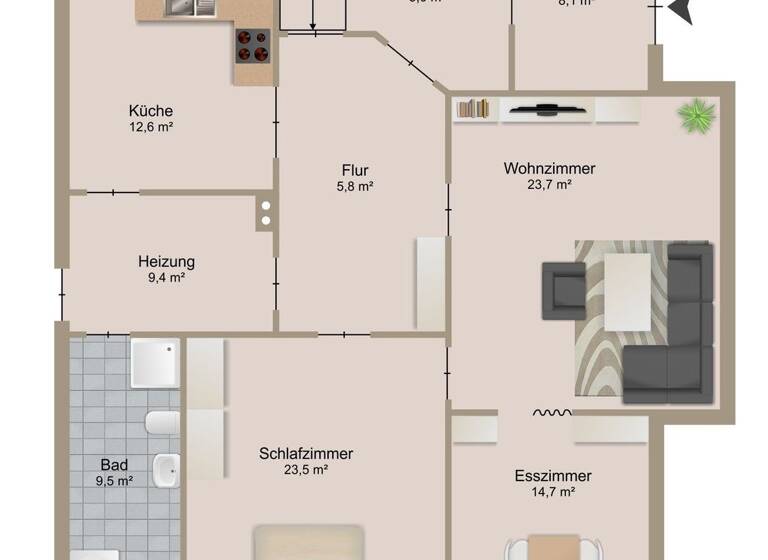 Einfamilienhaus zur Miete 1.995 € 8 Zimmer 236 m² 2.136 m² Grundstück frei ab 01.06.2026 Salzhausener Straße 7 Eyendorf 21376