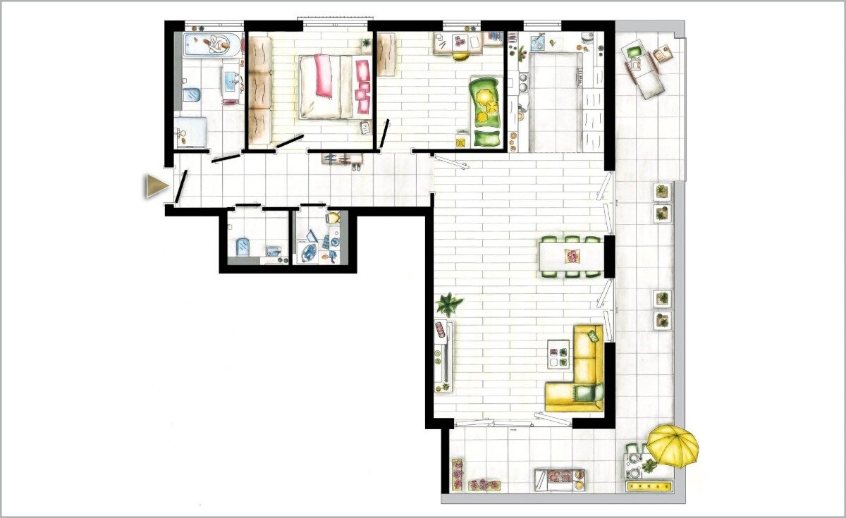 Penthouse zur Miete 1.380 € 3 Zimmer 104,5 m²<br/>Wohnfläche 3.<br/>Geschoss ab sofort<br/>Verfügbarkeit Auenstein Ilsfeld-Auenstein 74360