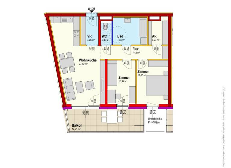 Wohnung zur Miete 735 € 3 Zimmer 74,9 m² 2. Geschoss frei ab 30.06.2026 Reinsberg 3264