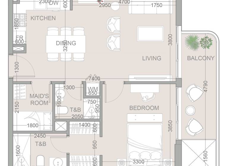 Wohnung zum Kauf provisionsfrei 315.982 € 2,5 Zimmer 71,3 m² Dubai 00000