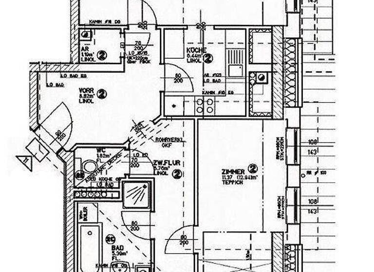 Wohnung zur Miete 797 € 79,4 m² Windhagerstraße 2/11 Schweiggers 3931
