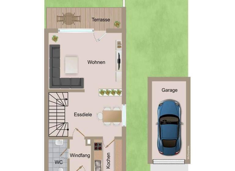 Reihenendhaus zum Kauf 359.000 € 4,5 Zimmer 100 m² 231 m² Grundstück Oberstenfeld 71720