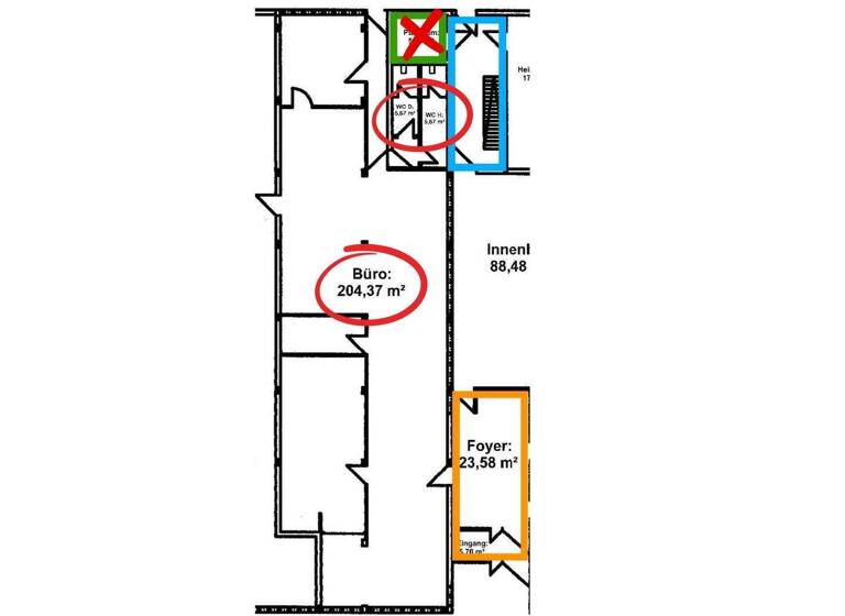 Bürofläche zur Miete provisionsfrei 1.635 € 204,4 m² Bürofläche Giengen Baden-Württemberg - Giengen an der Brenz 89537