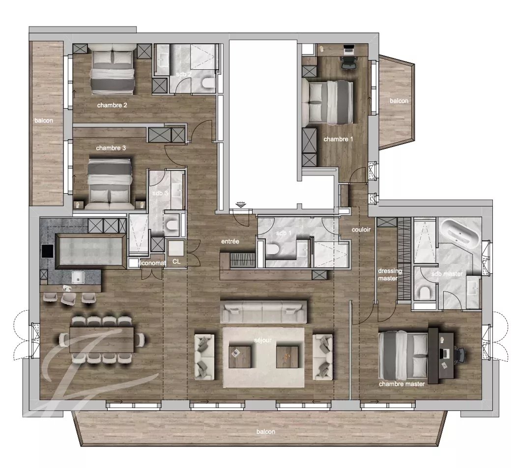 Studio zum Kauf 5.240.000 CHF 6 Zimmer 222,4 m²<br/>Wohnfläche 2.<br/>Geschoss Verbier 1936