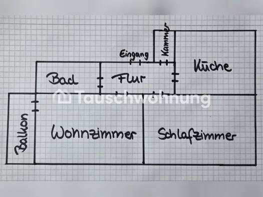 Wohnung zur Miete Tauschwohnung 430 € 2 Zimmer 53 m² 1. Geschoss Spandau Spandau 13583