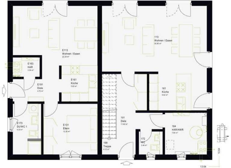 Haus zum Kauf - Erstbezug provisionsfrei 738.999 € 8 Zimmer 220 m² 580 m² Grundstück Bauschlott NEULINGEN 75245