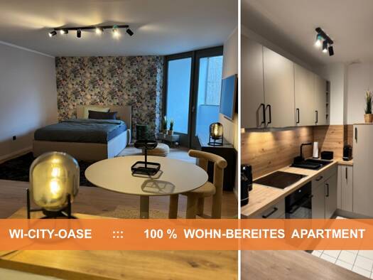 Studio zur Miete 1.100 € 1 Zimmer 42 m² 3. Geschoss Wiesbaden 65185