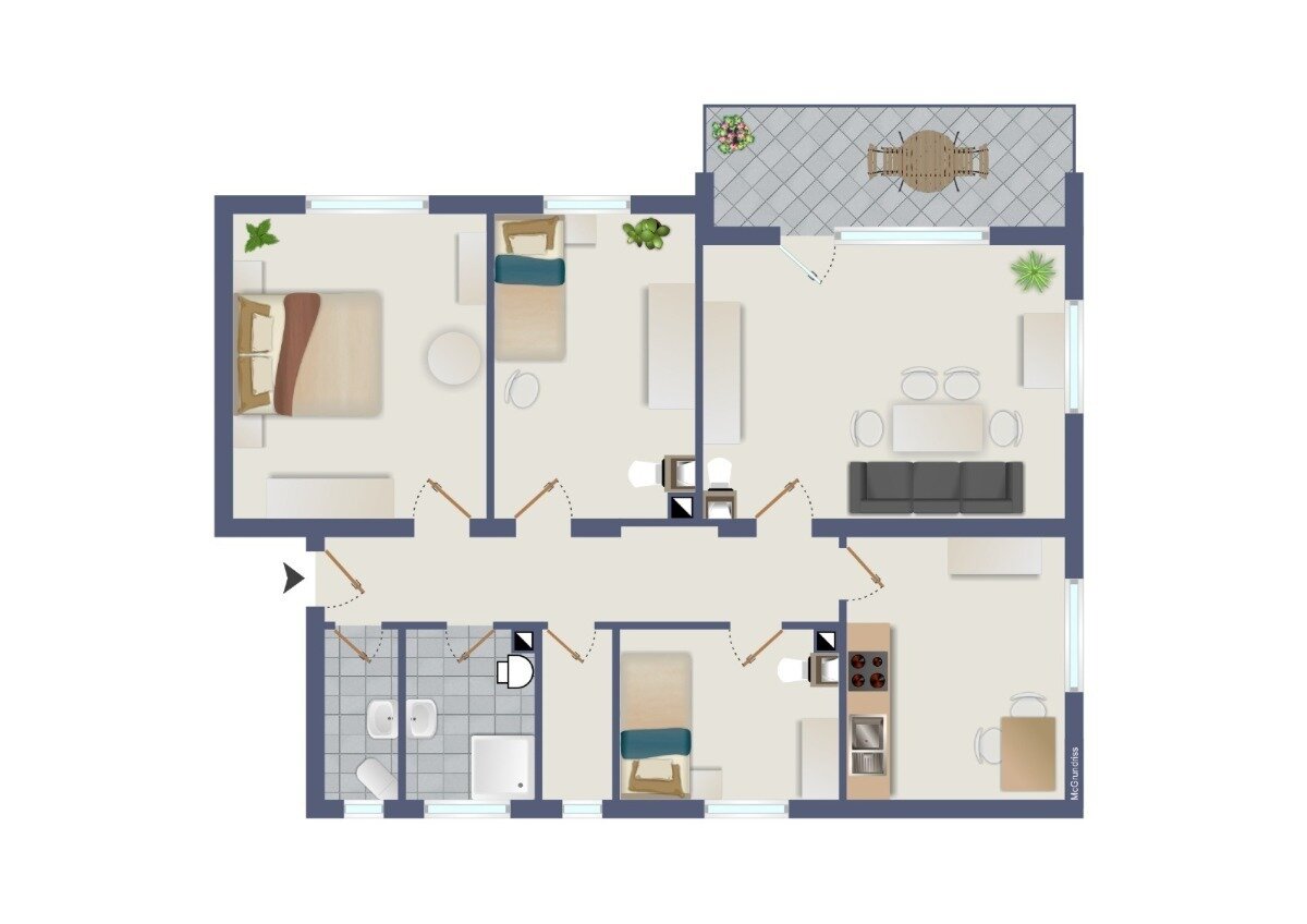 Wohnung zur Miete 900 € 4 Zimmer 87,1 m²<br/>Wohnfläche 1.<br/>Geschoss Altendorf Altendorf 96146