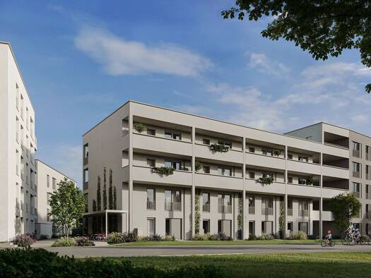 Wohnung zum Kauf - Erstbezug provisionsfrei 480.000 € 3 Zimmer 82,1 m² EG Ludwigsfeld Neu-Ulm 89231