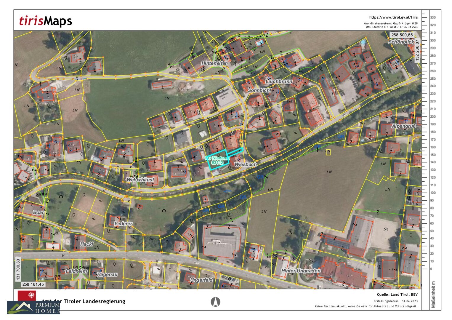 Grundstück zum Kauf 386.000 € 567 m²<br/>Grundstück Wildenbach Niederau 6314