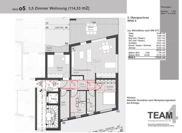 Wohnung zum Kauf provisionsfrei 635.000 € 3,5 Zimmer 114 m² 1. Geschoss Hügelstraße Reute Meckenbeuren 88074