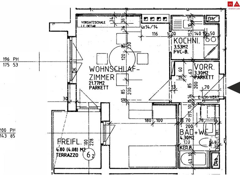 Studio zur Miete 206 € 1 Zimmer 37 m² 2. Geschoss frei ab 01.05.2026 Franz-Sebek-Straße Hinterberg Steyr 4400