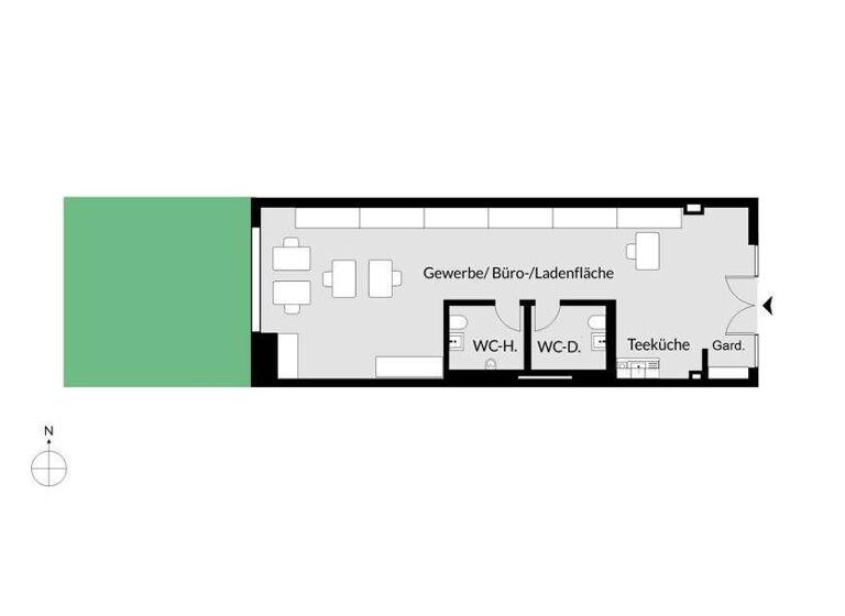 Laden zum Kauf - Erstbezug provisionsfrei 4.950 € 1 Zimmer 100 m² Verkaufsfläche Friedberg 86316