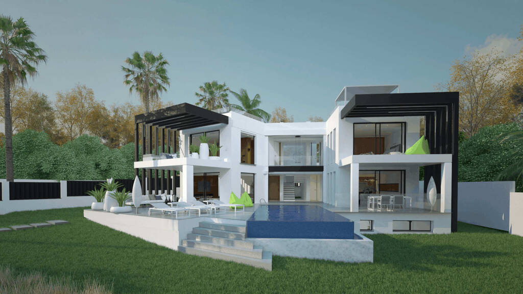 Villa zum Kauf - Erstbezug provisionsfrei 3.300.000 € 6 Zimmer 402 m² 670 m² Grundstück Marbella 29600