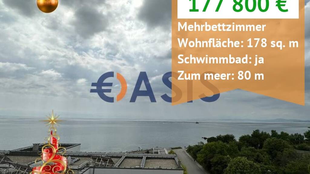 Studio zum Kauf provisionsfrei 177.800 € 4 Zimmer 178 m² 5. Geschoss ulitsa "Laguna" 7 Ravda 8238