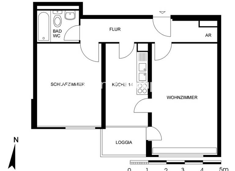 Wohnung zur Miete Tauschwohnung 458 € 2 Zimmer 59 m² 3. Geschoss Märkisches Viertel Berlin 13439