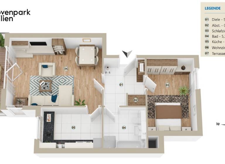 Wohnung zum Kauf 239.000 € 2 Zimmer 57,9 m² 2. Geschoss Refrath Bergisch-Gladbach 51427