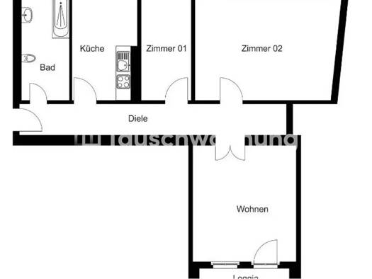 Wohnung zur Miete Tauschwohnung 948 € 3 Zimmer 96 m² 3. Geschoss Lichtenberg Lichtenberg 10317