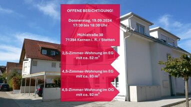 Wohnung zum Kauf provisionsfrei 577.000 € 4,5 Zimmer 91 m² 1. Geschoss Mühlstraße 30 Stetten Kernen im Remstal 71394