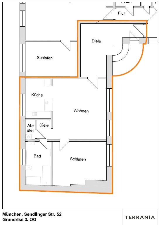 Wohnung zur Miete 2.842 € 2 Zimmer 81,2 m²<br/>Wohnfläche 3.<br/>Geschoss Sendlinger Straße 52 Hackenviertel München 80331