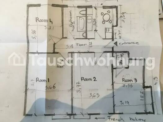 Wohnung zur Miete Tauschwohnung 1.000 € 4 Zimmer 105 m² 2. Geschoss Britz Berlin 12059