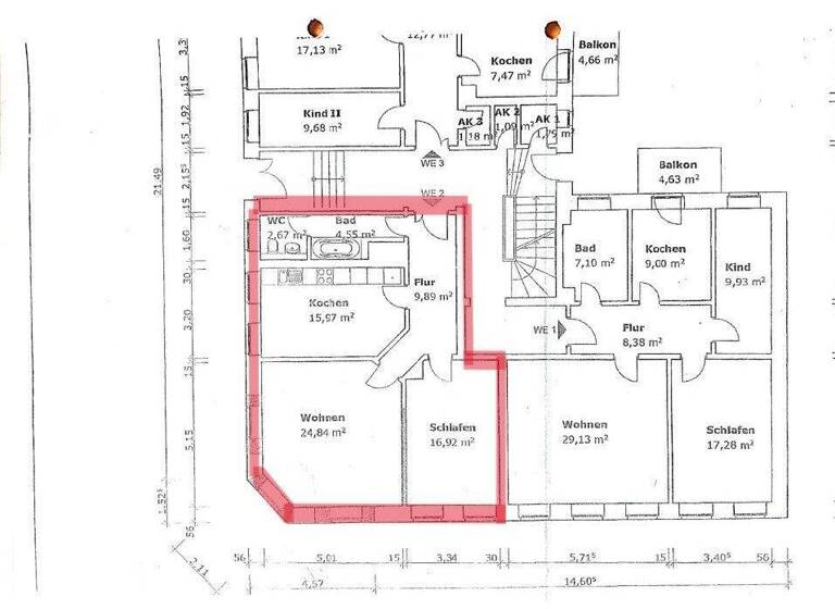 Wohnung zum Kauf 280.000 € 2 Zimmer 76 m² Zentrum-West Leipzig 04109