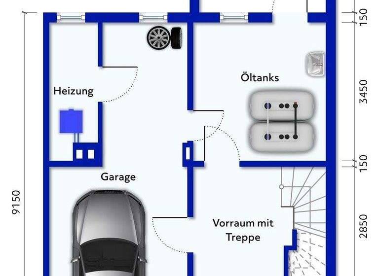 Reihenmittelhaus zum Kauf 135.000 € 3 Zimmer 116 m² 277 m² Grundstück Berlstedt Am Ettersberg 99439