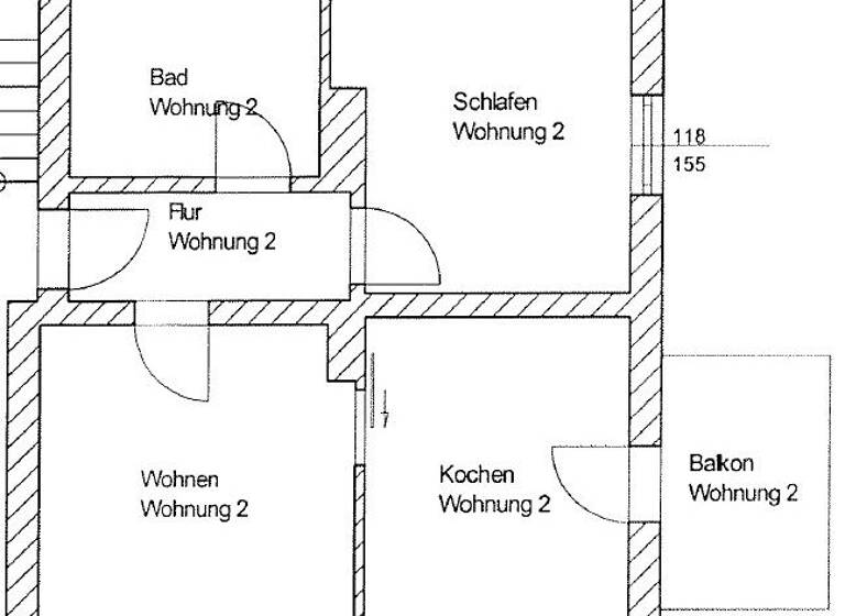 Wohnung zur Miete 346 € 2 Zimmer 56 m² EG frei ab sofort Peterholzstr. 18 Süd Dessau-Roßlau 06849