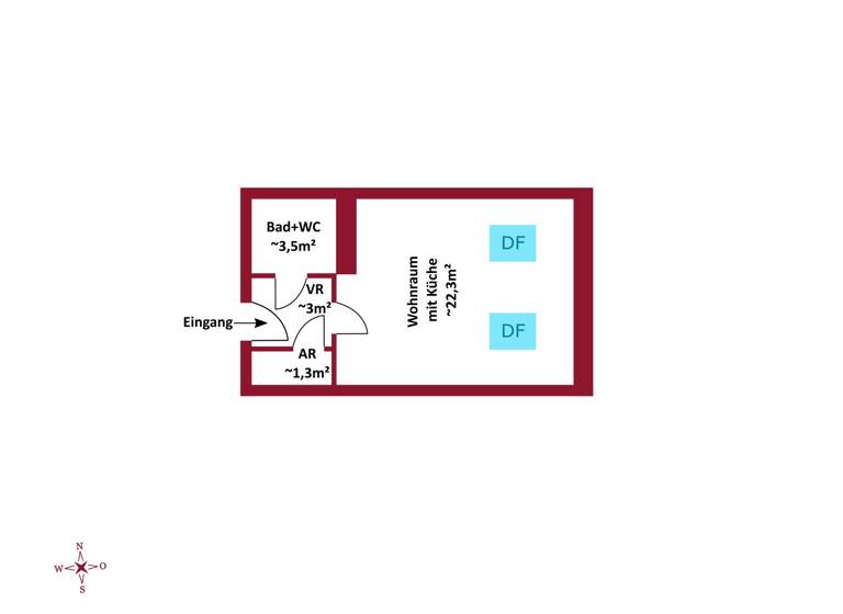 Studio zum Kauf 149.000 € 1 Zimmer 30,1 m² Wien 1100