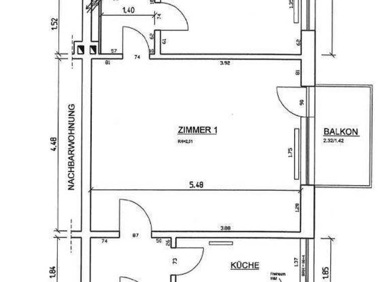 Wohnung zur Miete 555 € 2 Zimmer 55,5 m² 1. Geschoss frei ab sofort Kreuzweg 2 Barmstedt 25355