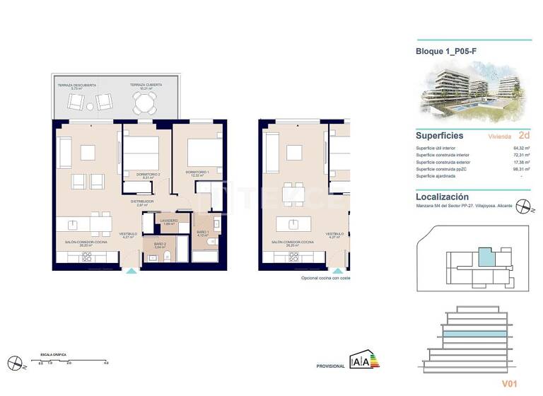 Studio zum Kauf 360.000 € 3 Zimmer 80 m² EG Alicante 03570