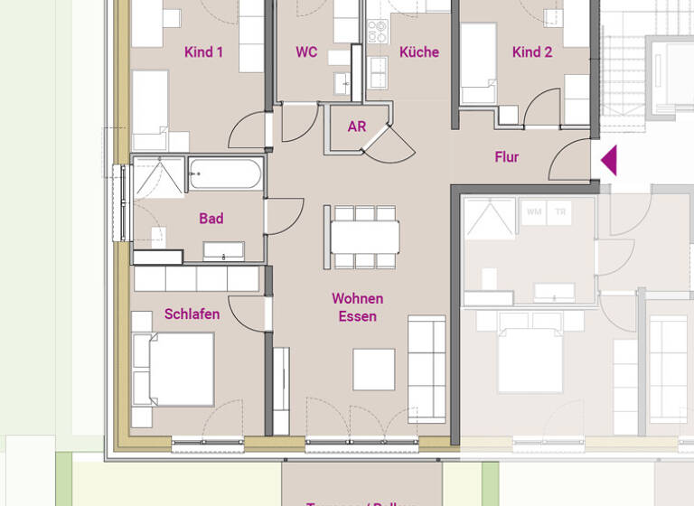 Wohnung zum Kauf 489.900 € 4 Zimmer 98,5 m²<br/>Wohnfläche EG<br/>Geschoss Roth Roth 91154