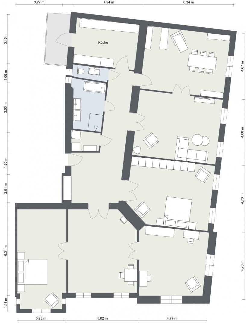 Wohnung zum Kauf 6 Zimmer 210 m²<br/>Wohnfläche 3.<br/>Geschoss Innsbruck Innsbruck 6020