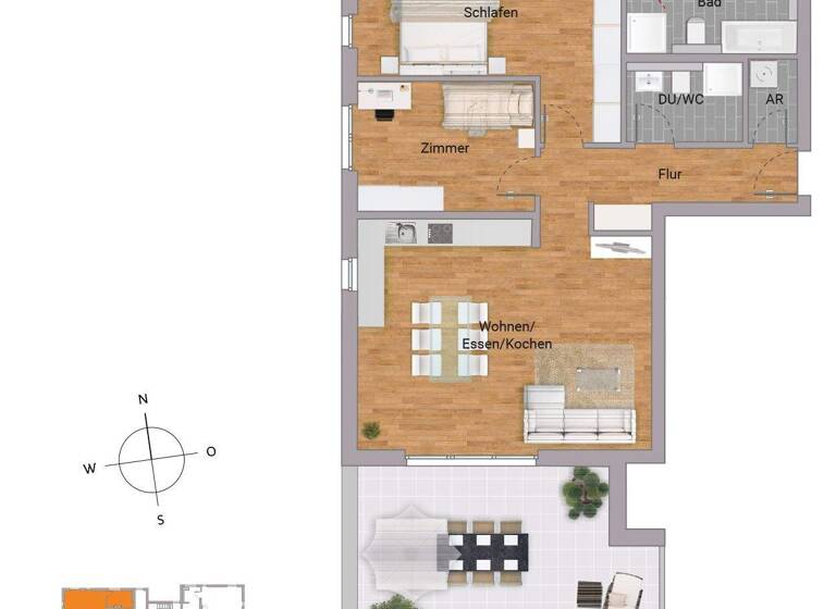Wohnung zum Kauf - Erstbezug provisionsfrei 479.900 € 3 Zimmer 98,7 m² 3. Geschoss Adolf-Reichwein-Straße 15 Niederrodenbach Rodenbach 63517