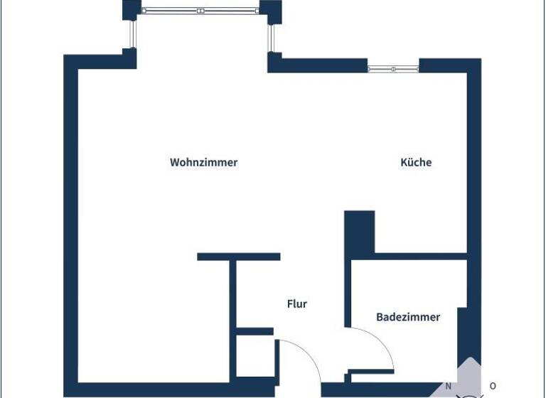Wohnung zur Miete 495 € 1 Zimmer 33 m² Geschoss 2/5 frei ab 01.05.2026 Südstadt Fürth 90763