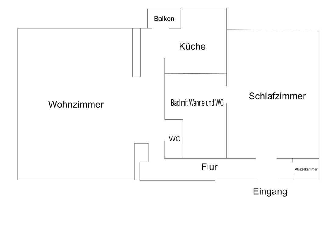 Wohnung zum Kauf 126.000 € 2 Zimmer 62 m²<br/>Wohnfläche 1.<br/>Geschoss Styrum Oberhausen 46045