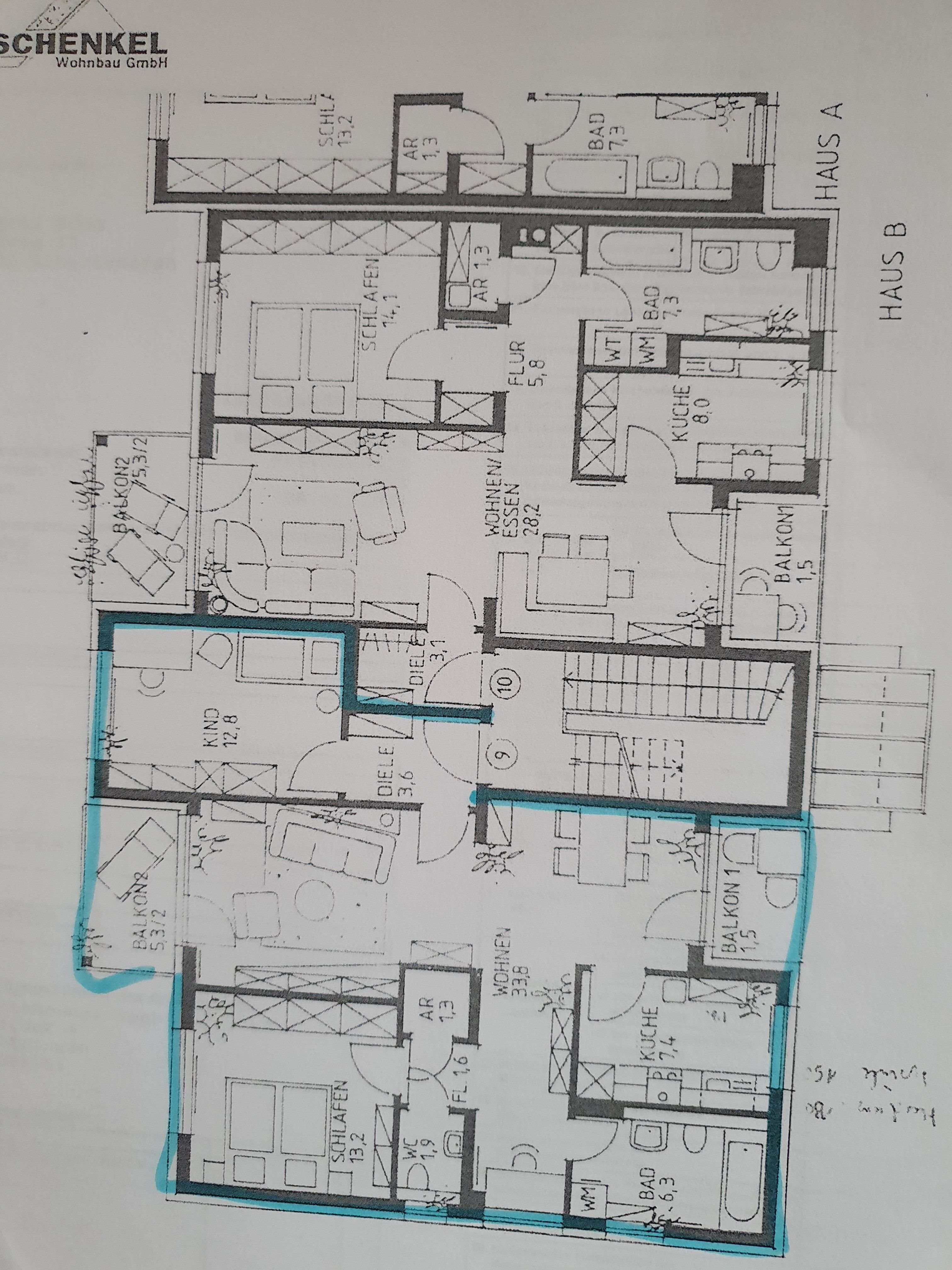 Wohnung zur Miete 720 € 3 Zimmer 80 m²<br/>Wohnfläche 1.<br/>Geschoss Buchbrunner Straße Kitzingen Kitzingen 97318