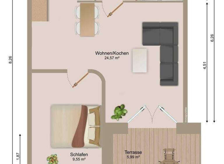 Wohnung zum Kauf 220.000 € 2 Zimmer 50 m² Büsum 25761