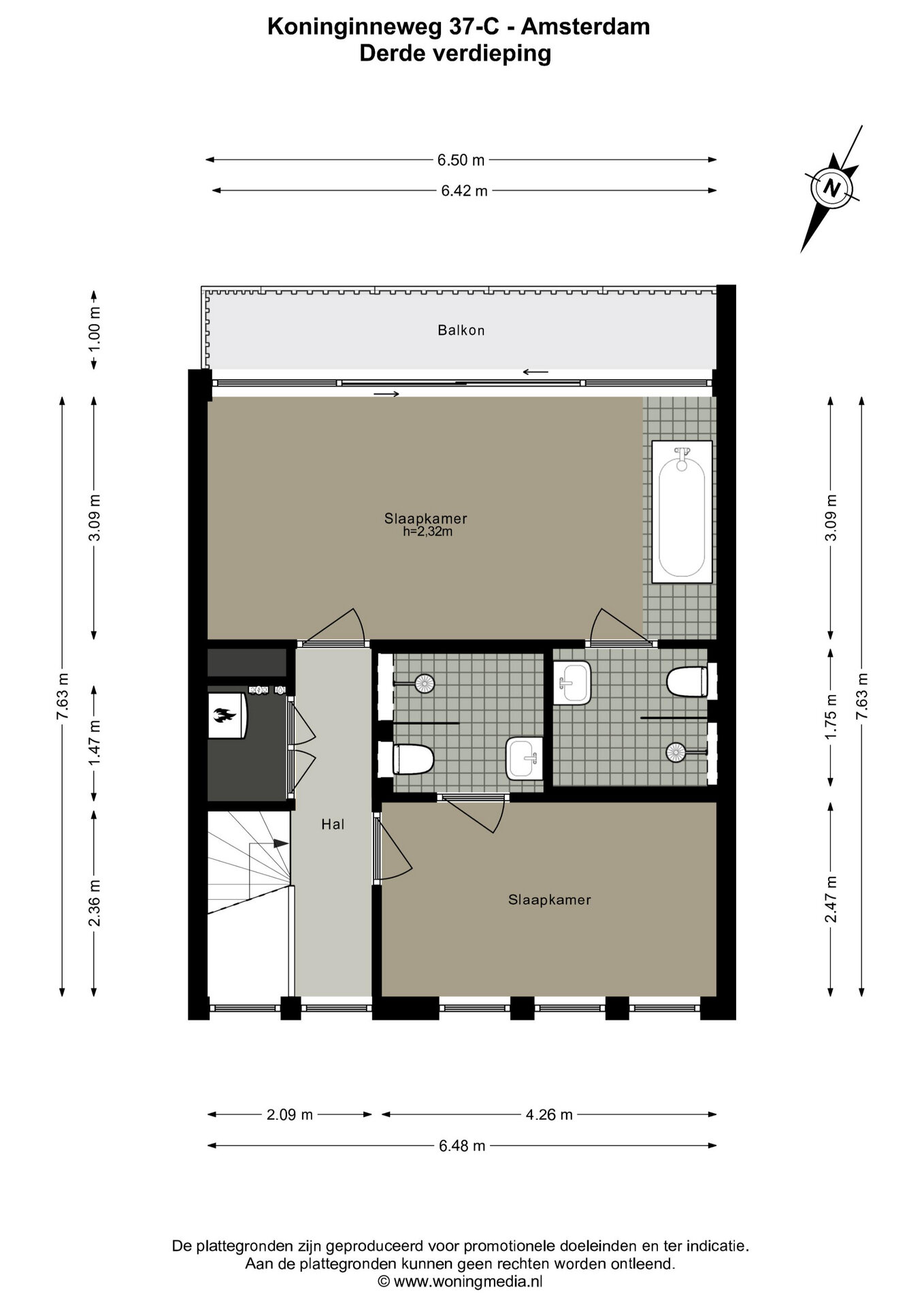 Haus zum Kauf 1.550.000 € 3 Zimmer 140 m²<br/>Wohnfläche koninginneweg 37 C amsterdam 1075 CG