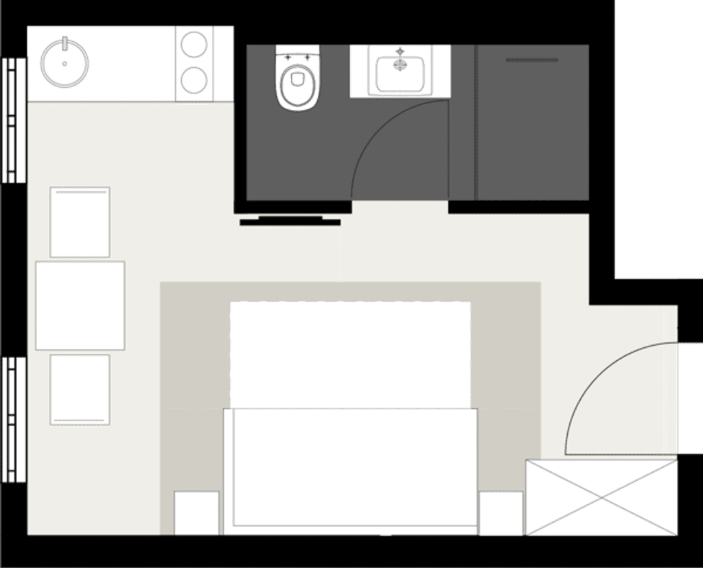 Wohnung zur Miete Wohnen auf Zeit 1.690 € 1 Zimmer 22 m²<br/>Wohnfläche ab sofort<br/>Verfügbarkeit Hauptstätter Straße Heusteigviertel Stuttgart 70178