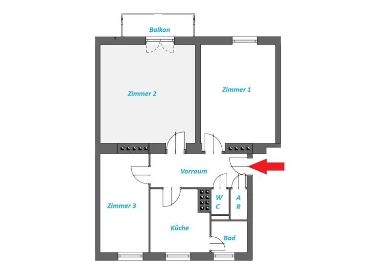 Wohnung zur Miete 550 € 3 Zimmer 73,9 m² 3. Geschoss frei ab 01.05.2026 Wiener Straße 76 Kapfenberg 8605