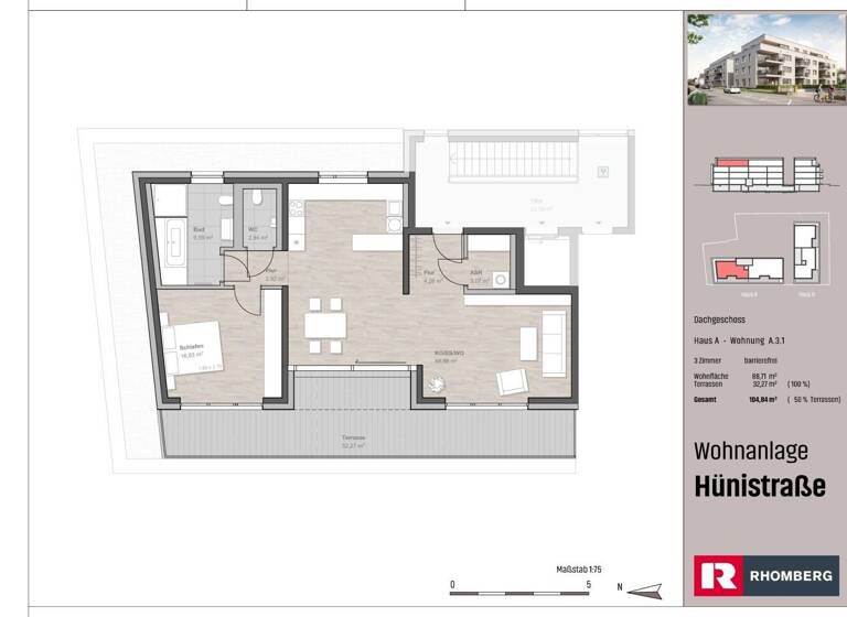 Penthouse zum Kauf 1.075.900 € 2 Zimmer 104,8 m²<br/>Wohnfläche Hünistraße 2-4 Friedrichshafen Friedrichshafen 88046